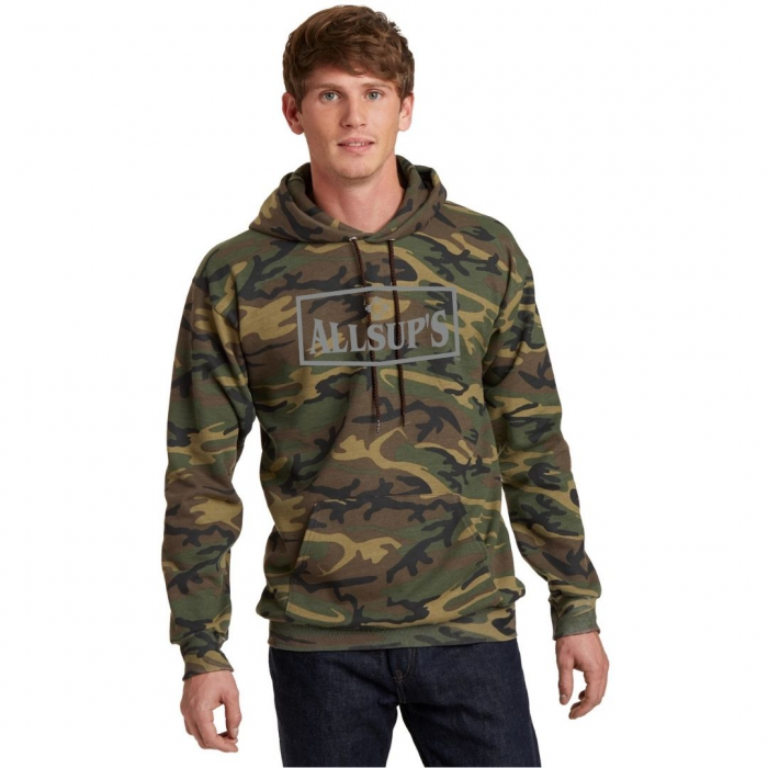 Mens Pull Over Hoodie Camo