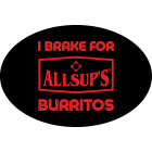 Bumper Sticker - I brake for burritos circle